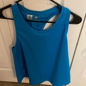 Blue workout top